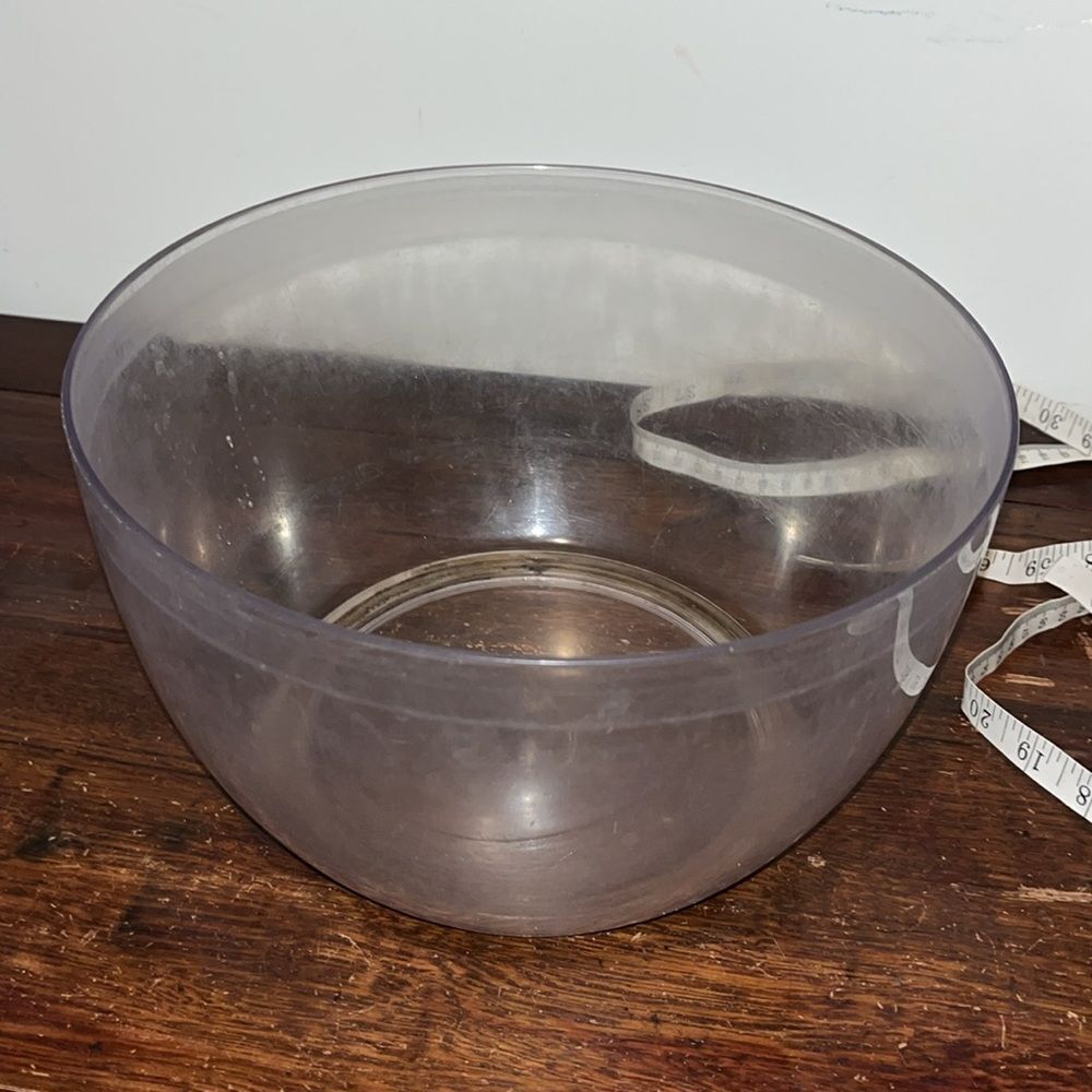 Lg 10” Clear OXO Good Grips Salad Spinner  Working Bowl ONLY-cloudy dull stain